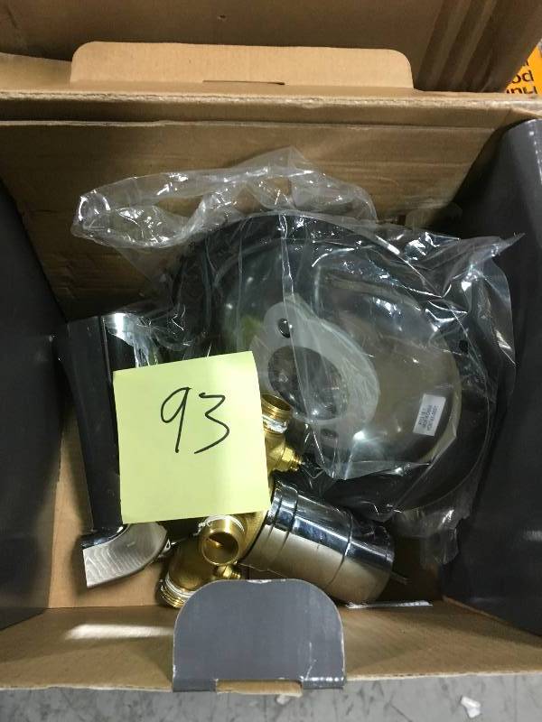 lot 93 image: Glacier Bay Aragon Single-Handle 1-Spray Tub and Shower Faucet in Chrome (Valve Included) USED in good condition