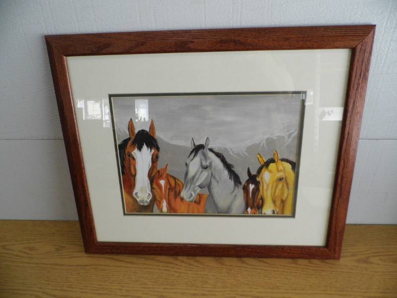 Horses on Canvas Art