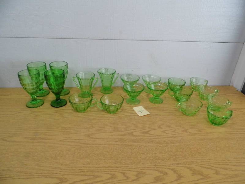 Green Depression Glass