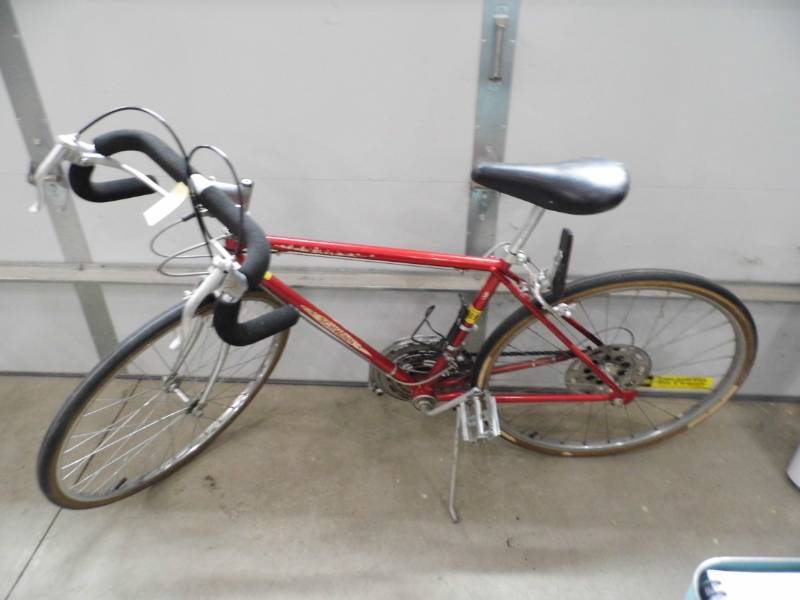 Red Schwinn 10 Speed Bike