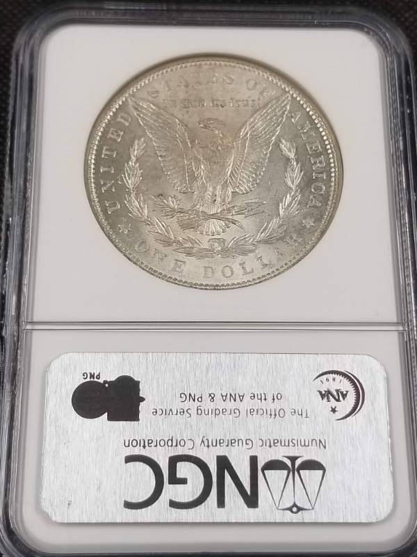 1889 MORGAN SILVER DOLLAR MS64 NGC