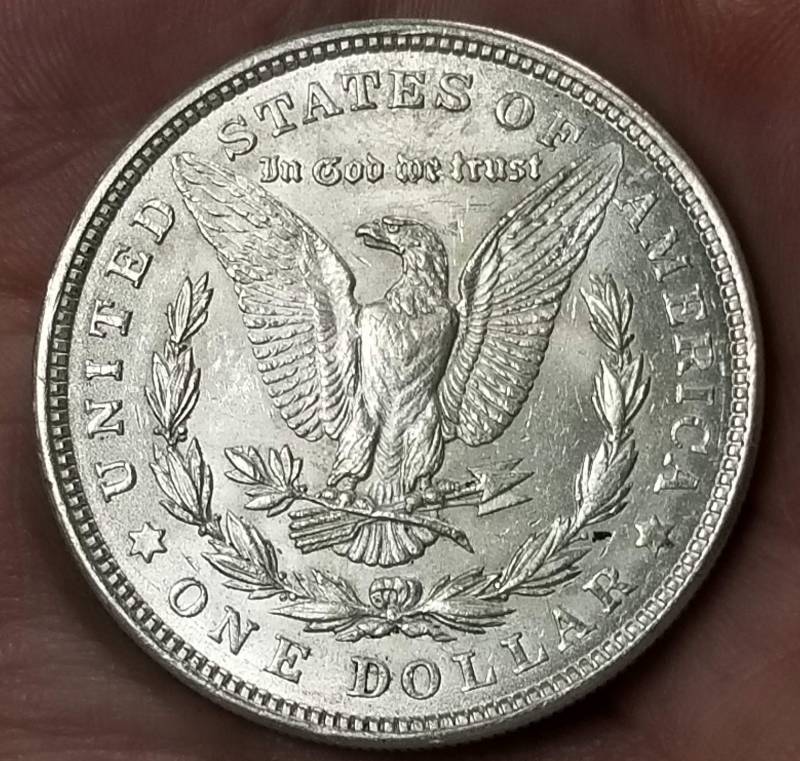 1921 MORGAN SILVER DOLLAR UNC