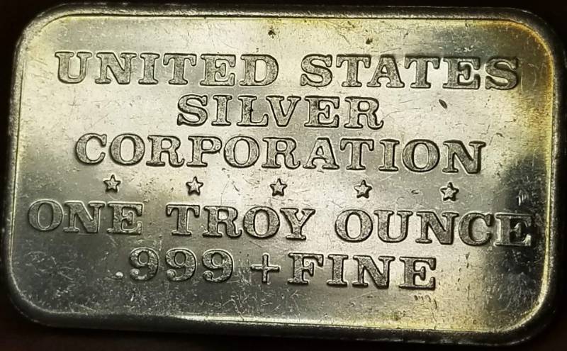 1 TROY OZ. .999 FINE SILVER ART BAR 1974 CARRY NATION VESSEL