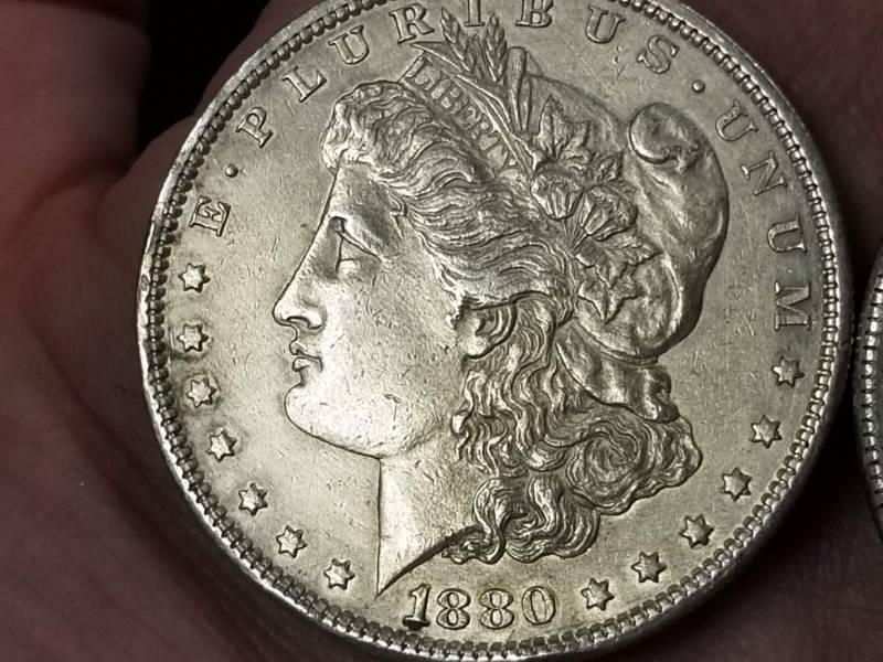 2 MORGAN SILVER DOLLARS 1880-S 1891