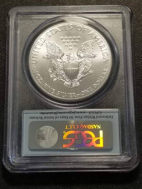2012 AMERICAN SILVER EAGLE 1 TROY OZ. .999 FINE SILVER MS70 PCGS FIRSTSTRIKE