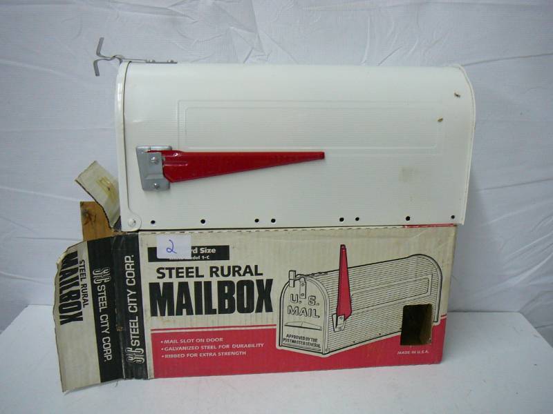 lot 2 image: Steel Mailbox