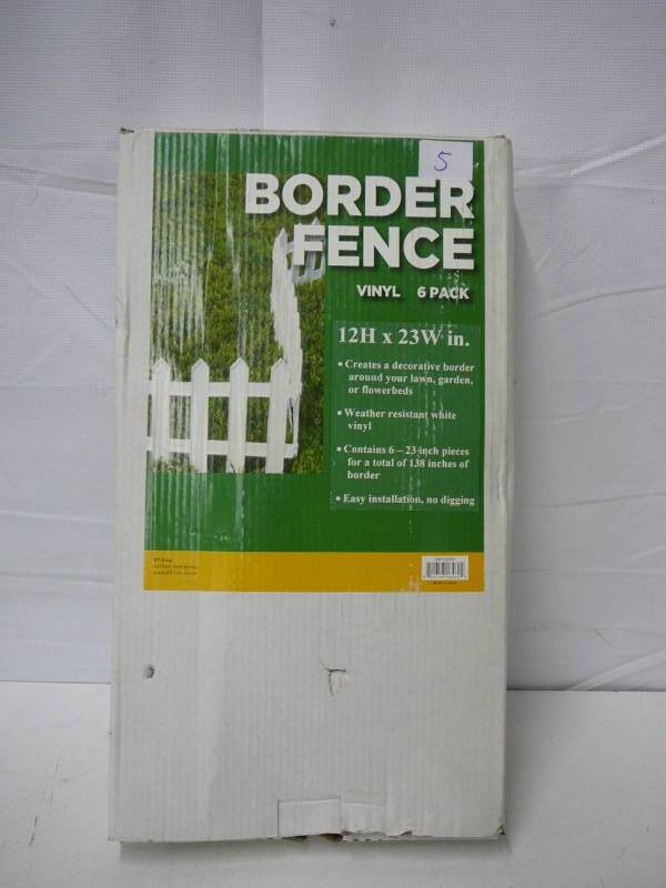 lot 5 image: Vinyl Border Fence
