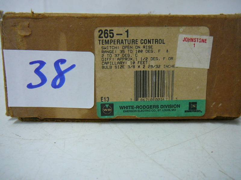 lot 38 image: White Rodgers Temperature Control Switch