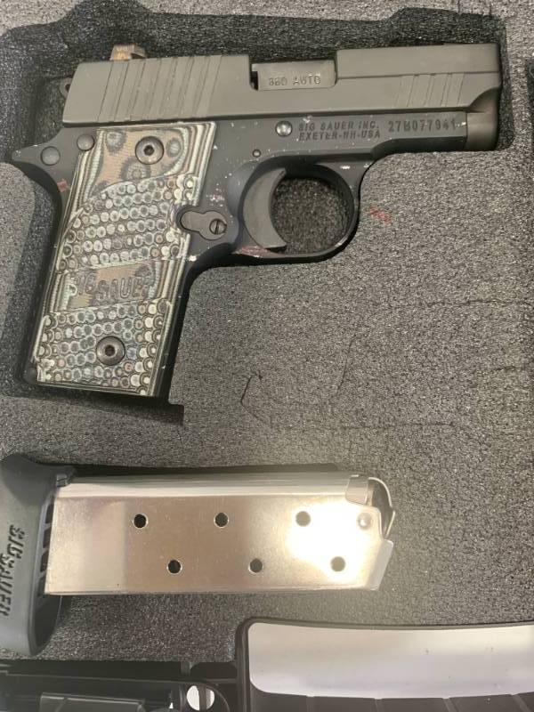 lot 18 image: Sig Sauer P238 .380 Hand Gun, Case, Magazine