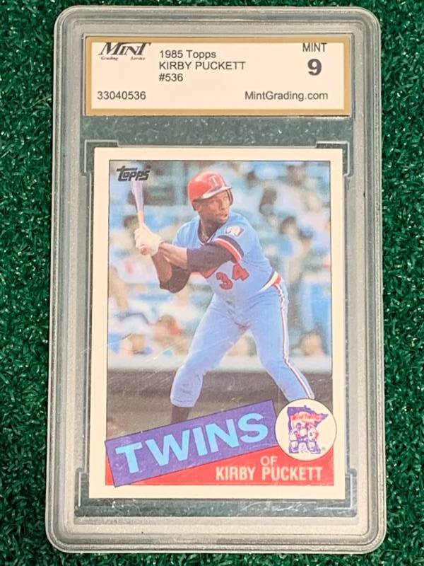 lot 24 image: 1985 Topps Kirby Puckett Mint 9 Condition