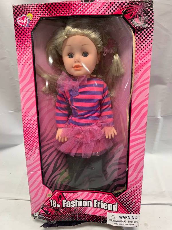 lot 62 image: 18 Fashion Friend Doll