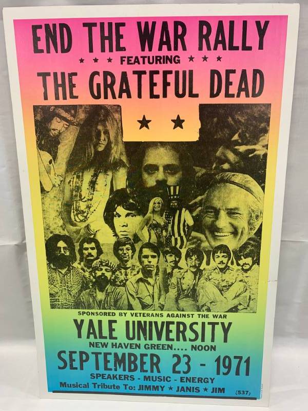 lot 75 image: Grateful Dead Poster on Heavy Stock 14 x 22