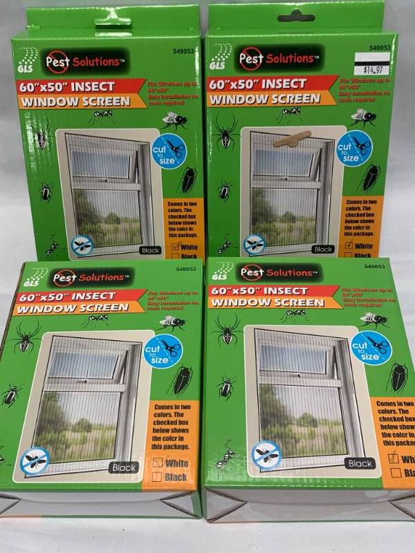 lot 83 image: Lot of 4 Insect Window Screens