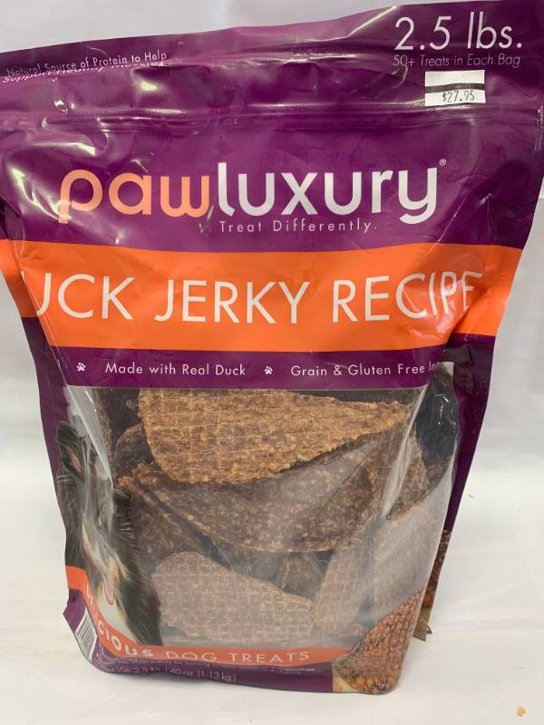 pawluxury duck jerky costco