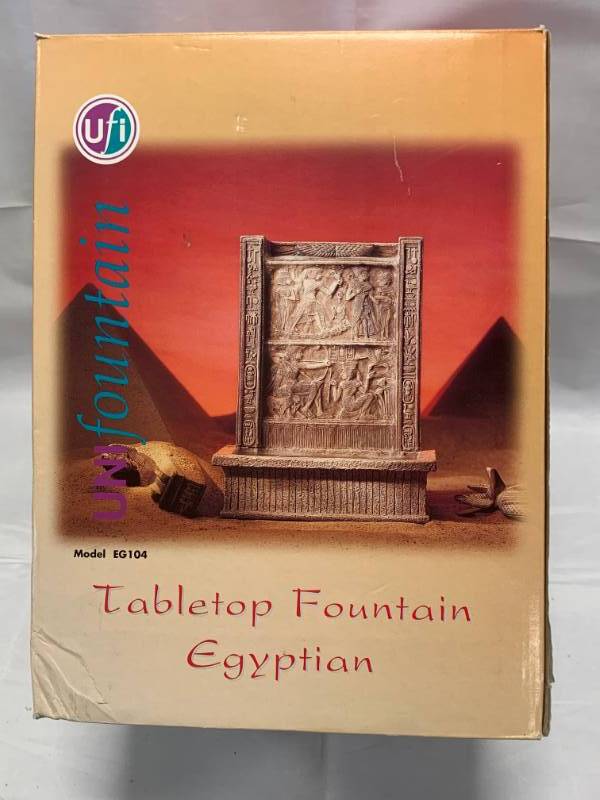 lot 99 image: Tabletop Egyptian Fountain