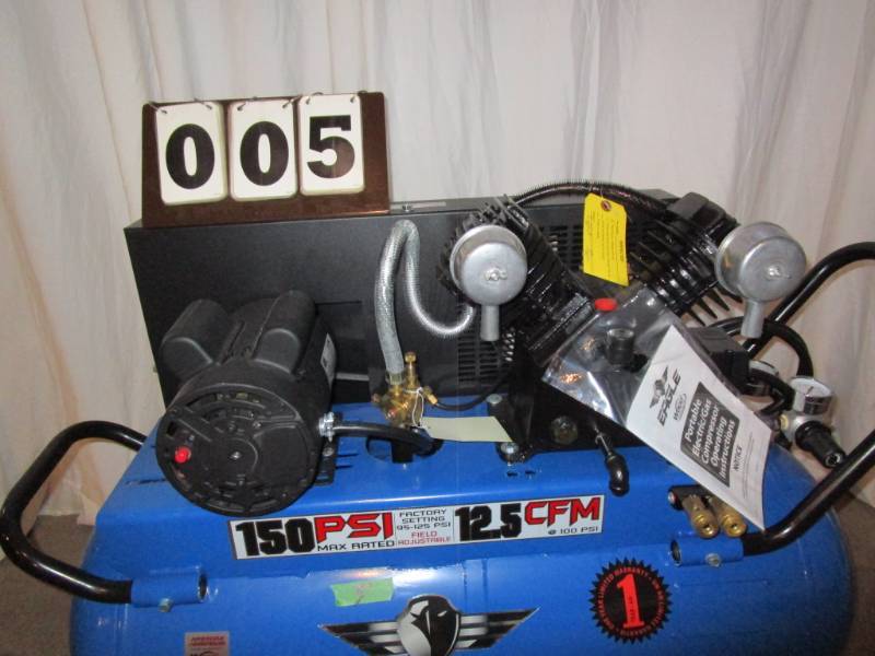 lot 5 image: Eagle 25 Gallon Air Compressor