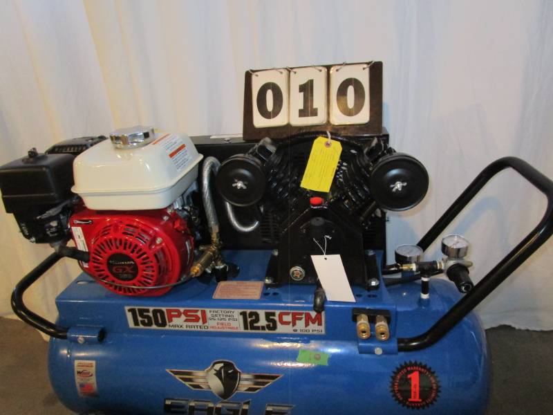 lot 10 image: Eagle 25 Gallon Portable Air Compressor