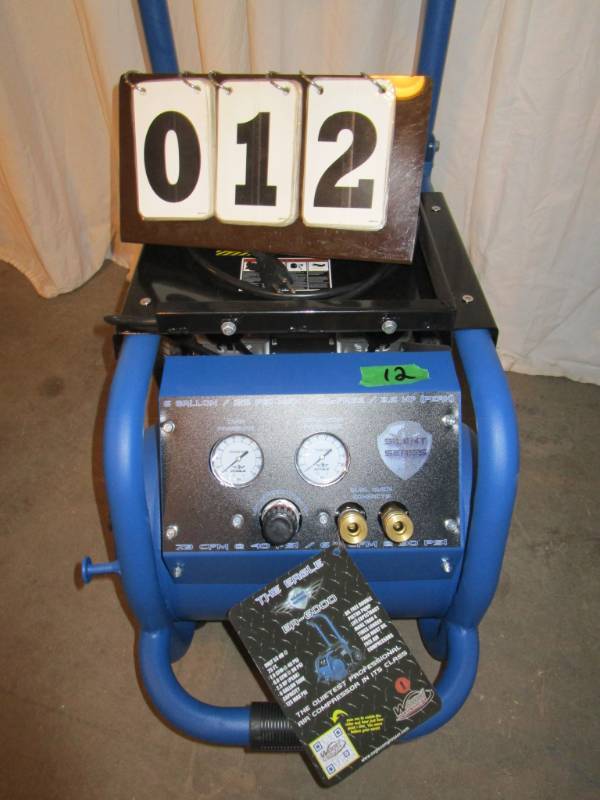 lot 12 image: Eagle Silent Series 6 Gallon Air Compressor