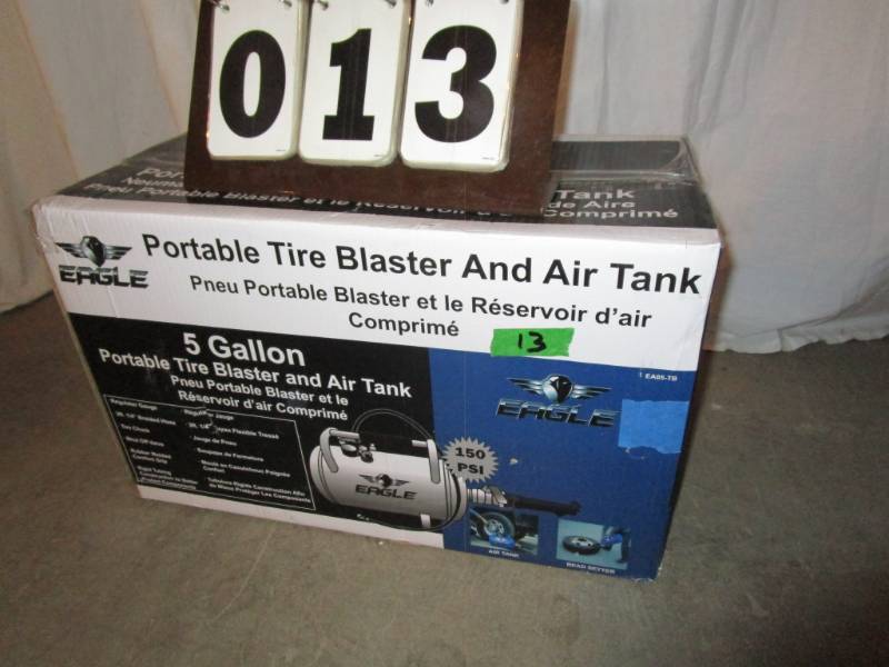 lot 13 image: Eagle Portable Tire Blaster and Air Tank