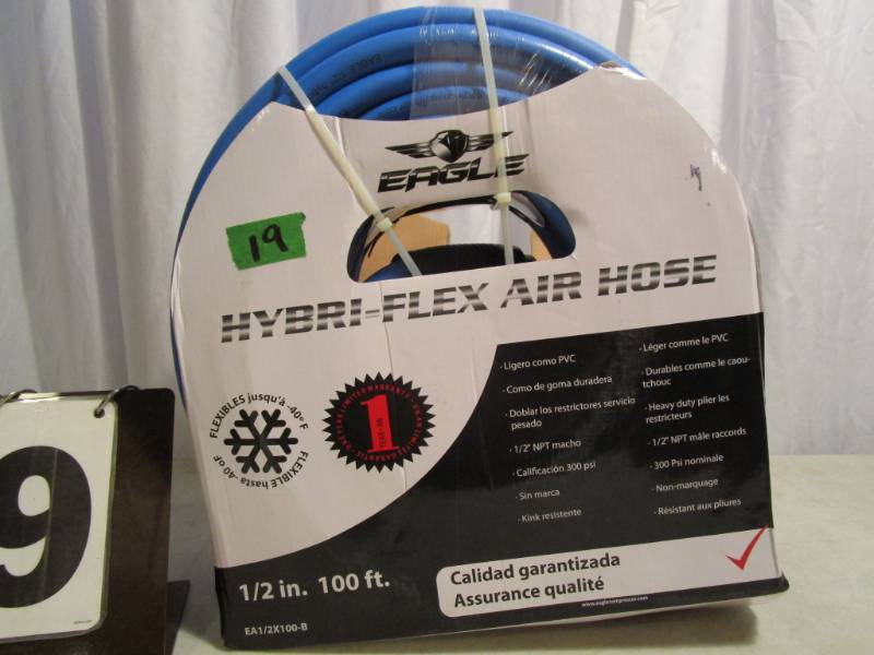 lot 19 image: Eagle 12 x 100 ft Air Hose