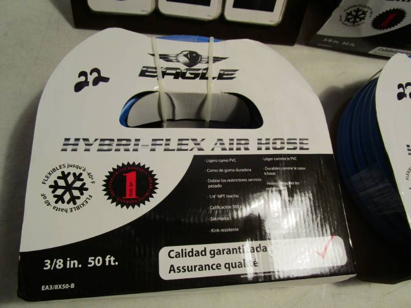 lot 22 image: Eagle 38 x 50 ft Air Hoses (qty 3)