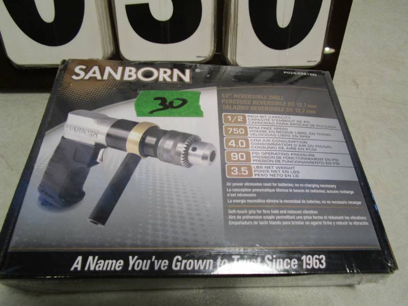 lot 30 image: Sanborn 12 Reversible Air Drill