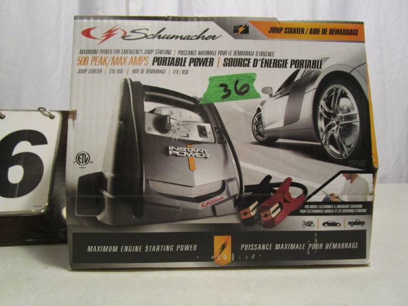 lot 36 image: Schumacher 500 Max Amp Jump Starter
