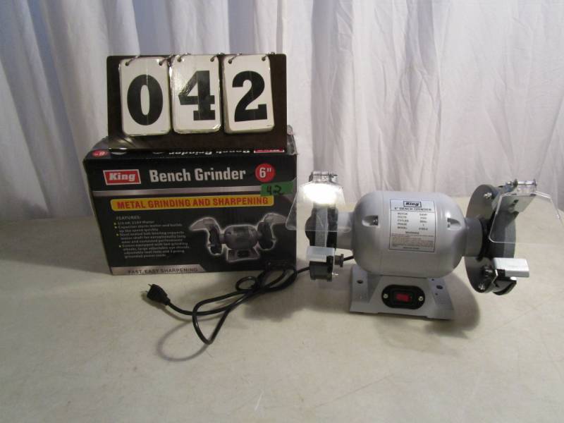 King 6 Bench Grinder Tool Equipment Auction July 2019 K Bid