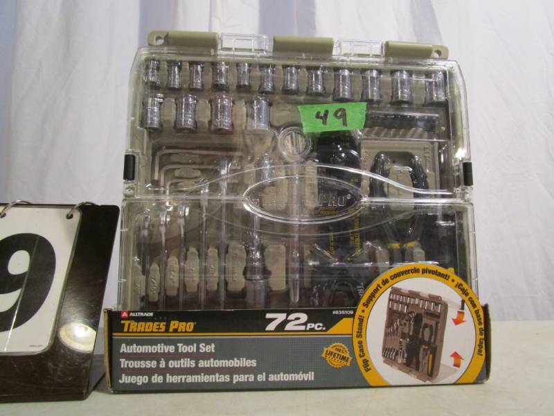 lot 49 image: All Trade Trades Pro 72 Pc Automotive Tool Set