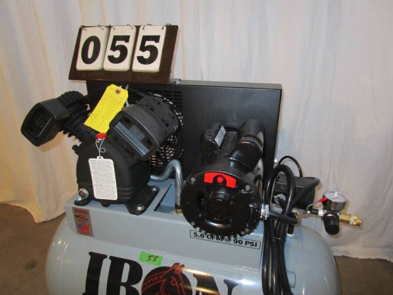 lot 55 image: Iron Horse 20 Gallon Portable Air Compressor
