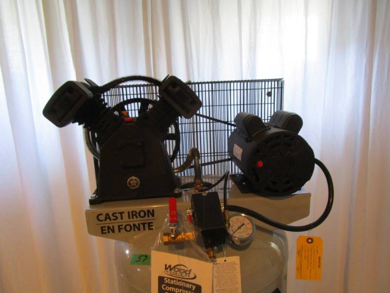 lot 57 image: Iron Horse 60 Gallon Air Compressor