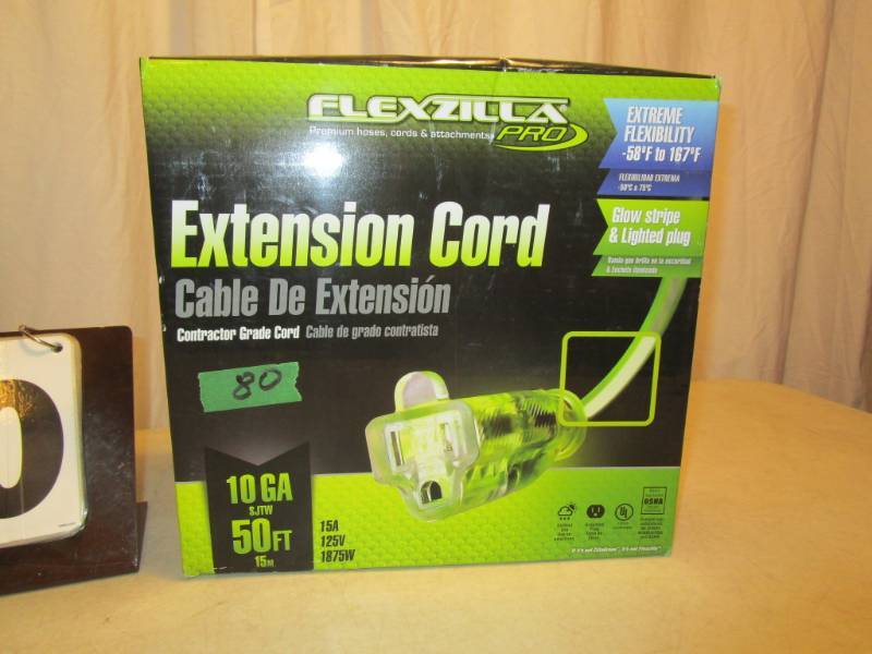 lot 80 image: Flexzilla Pro Extension Cord - 50 ft