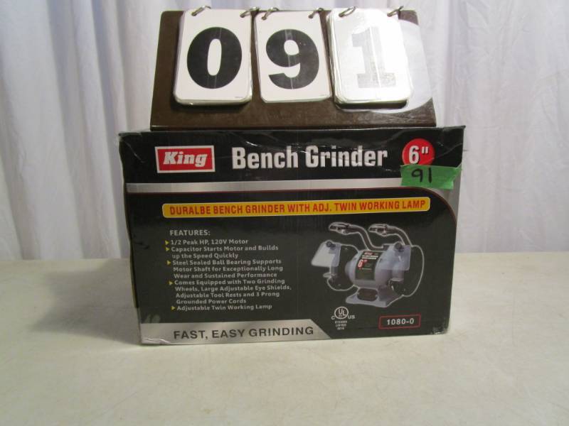 King 6 Bench Grinder Tool Equipment Auction July 2019 K Bid