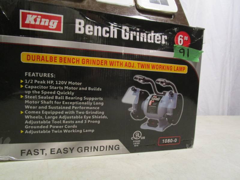 lot 91 image: King 6 Bench Grinder
