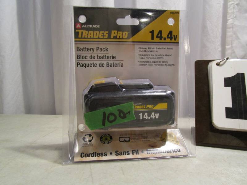 lot 100 image: All Trades Pro 14.4v Battery Pack