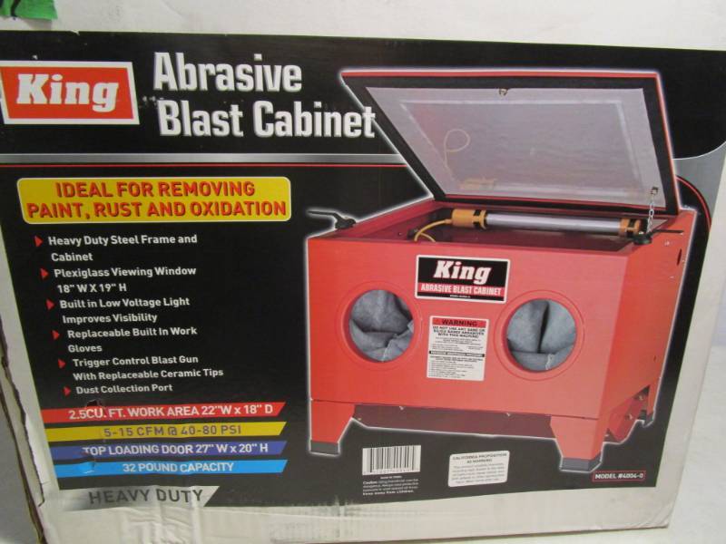 lot 107 image: Abrasive Blast Cabinet