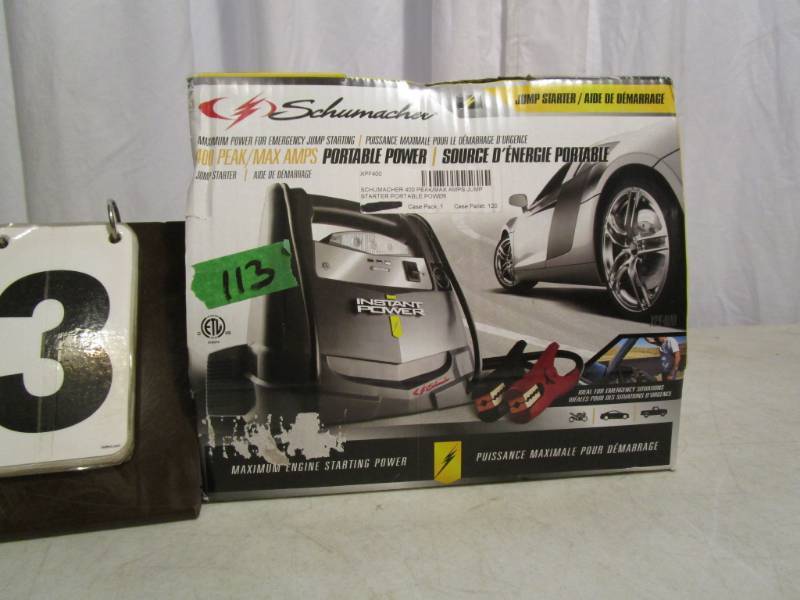 lot 113 image: Schumacher Portable Jump Starter