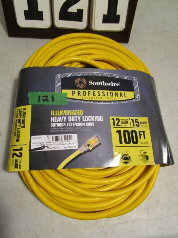 lot 121 image: Southwire Professional 100 ft Extension Cord