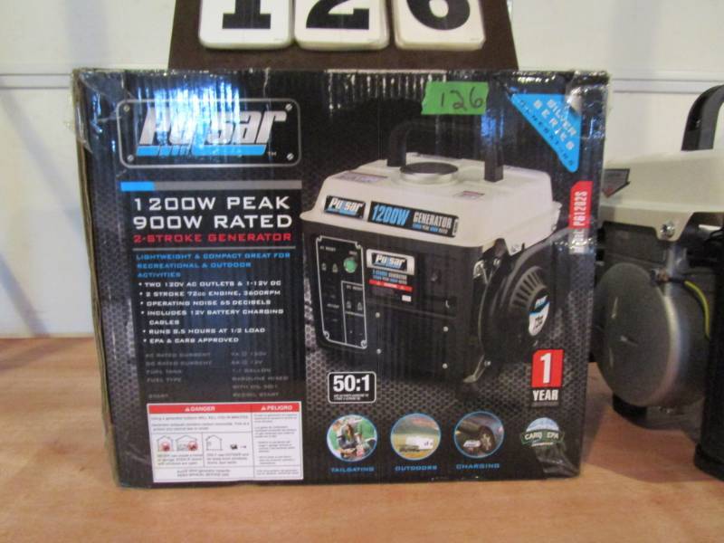 lot 126 image: Pulsar 1200 Watt  2 Stroke Generator