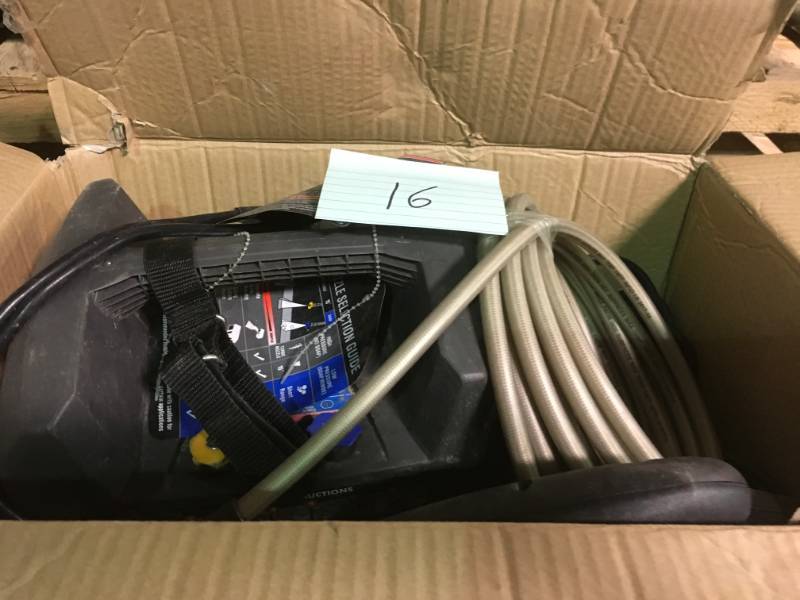 lot 16 image: RYOBI 1,600 PSI 1.2 GPM Electric Pressure Washer  in good condition