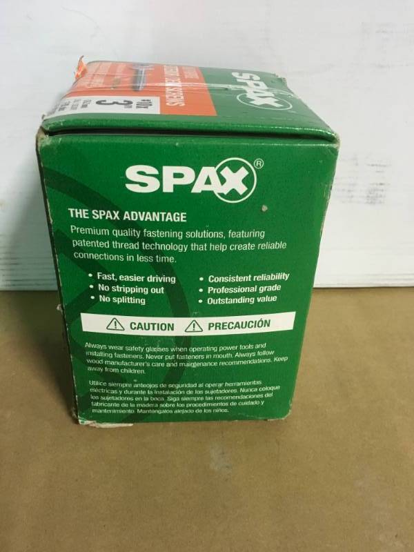 lot 28 image: SPAX #10 x 2 in. T-Star Flat Head Interior  Exterior HCR-X Screw (99 per Box)  in good condition