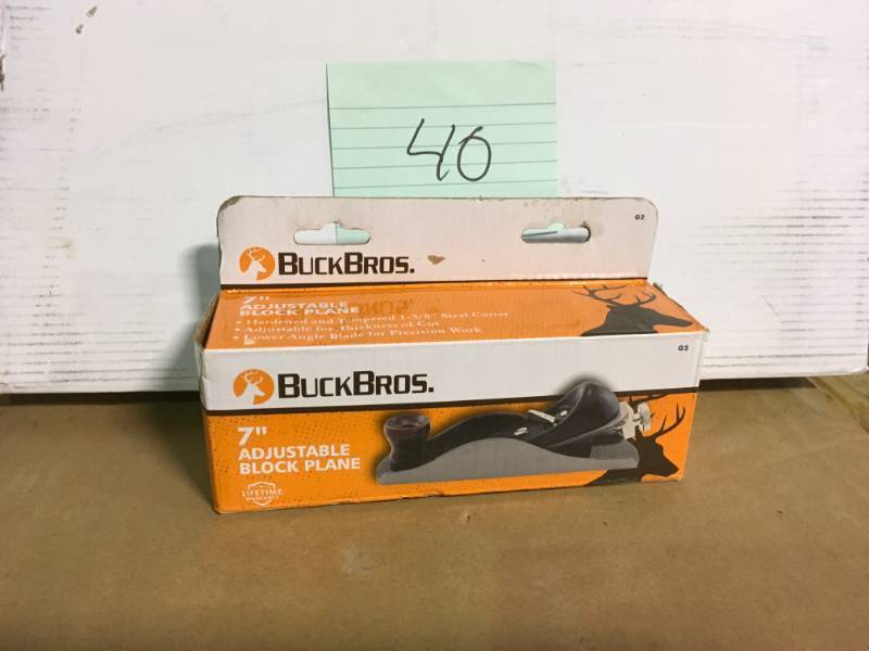 lot 40 image: Buck Bros. 7 Block Plane G2 not used