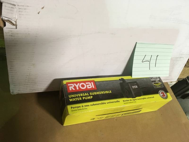 lot 41 image: Ryobi Saw Guide Rails Universal Water Pump A11  in good condition