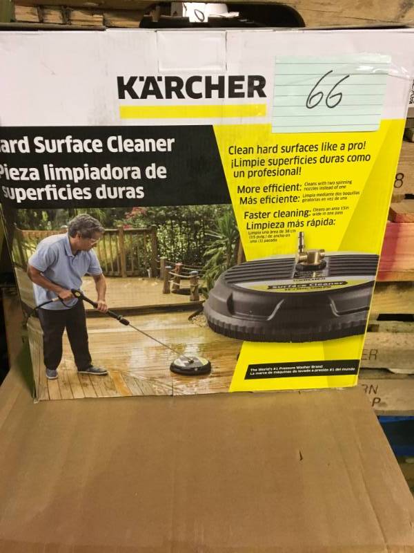 lot 66 image: Karcher 15 in. Surface Cleaner for Gas Pressure Washers  in good condition