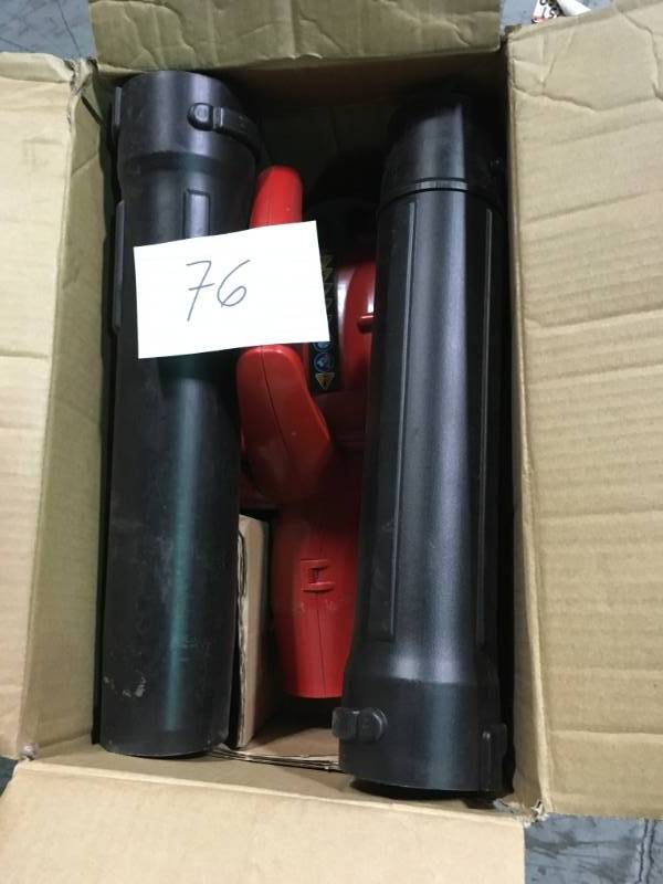 lot 76 image: Homelite 150 MPH 400 CFM 2-Cycle Handheld Gas Leaf Blower  in good condition