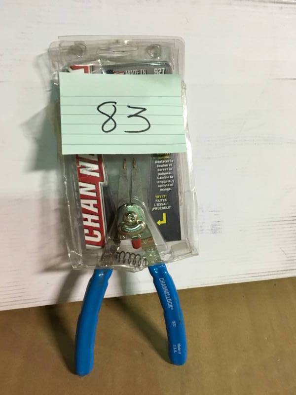 lot 83 image: Channellock 8 in. Retaining Ring Pliers in good condition