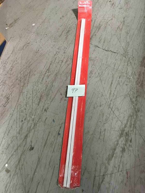 lot 97 image: ClosetMaid 86 in. Shelf Support Pole for Wire Shelving not used