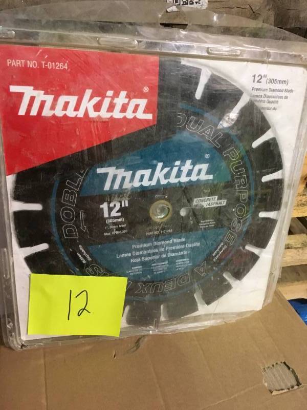 Makita 12 in. Premium Segmented Dual Purpose Diamond Blade in good condition