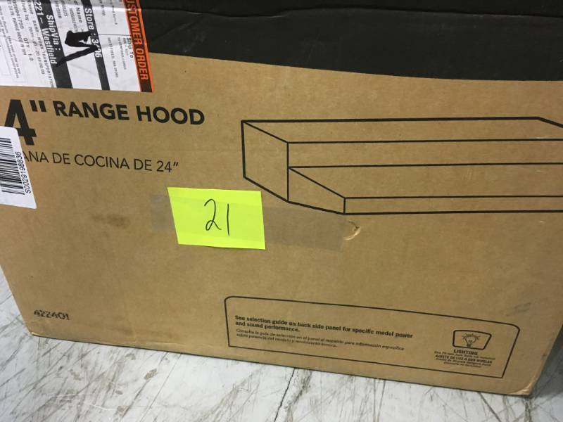 Broan 42000 Series 24 in. Under Cabinet Range Hood with Light in White in good condition