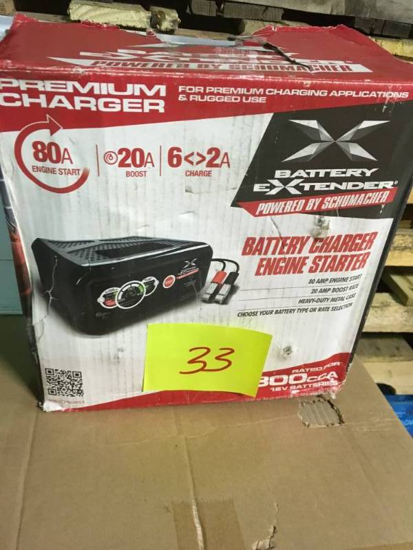 Schumacher Battery Extender 12-Volt, 80 Amp Engine Start, 20 Amp ChargerMaintainer in good condition